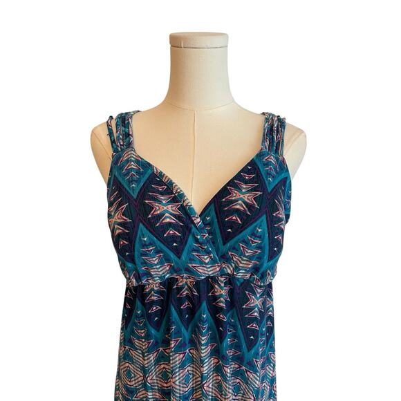 Y2K Boho Maxi Dress Womens Size Small Boho Strappy Racerback Festival Hippie - Picture 4 of 11
